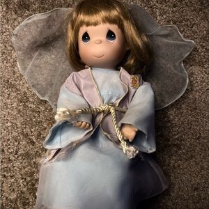 Precious Moments Angel Doll in Blue and Lavender